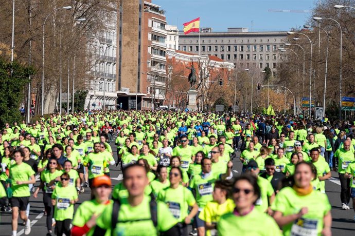 Archivo - Archivo.- Carrera Madrid en Marcha Contra el Cáncer 