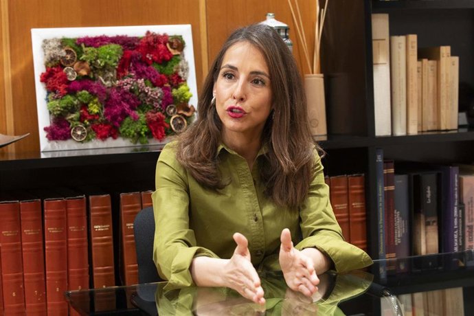 La presidenta de las Cortes de Aragón, María Navarro.