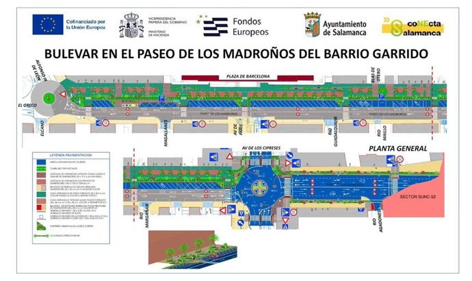 Ayuntamiento de Salamanca licita por 1,5 millones la reforma del paseo de Madroños en un bulevar más accesible y verde