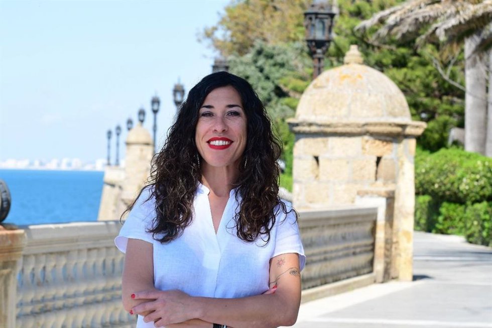 Archivo - La portavoz provincial de Adelante Andalucía y candidata al Parlamento, Leti Blanco.