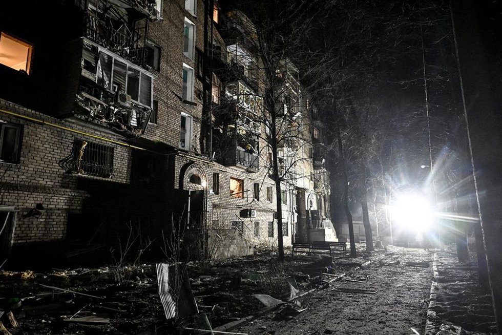 Archivo - Impacto de un dron de ataque ruso en Zaporiyia, Ucrania