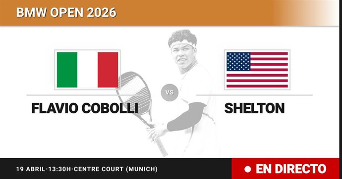 Flavio Cobolli - Ben Shelton: resumen y estadísticas del partido de Final de BMW Open