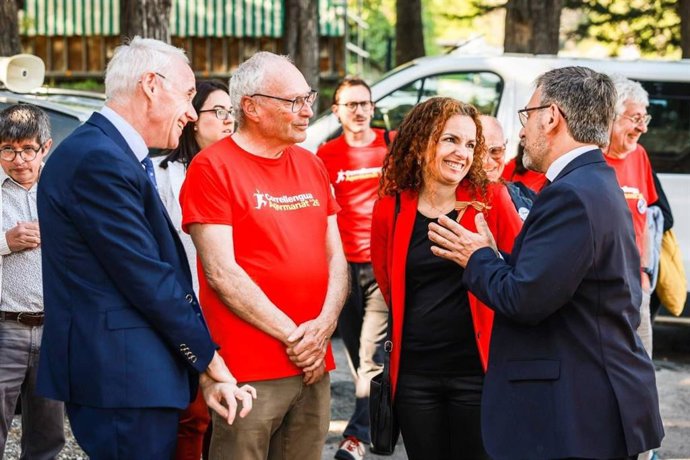 El conseller Vila en Prada de Conflent (Francia).
