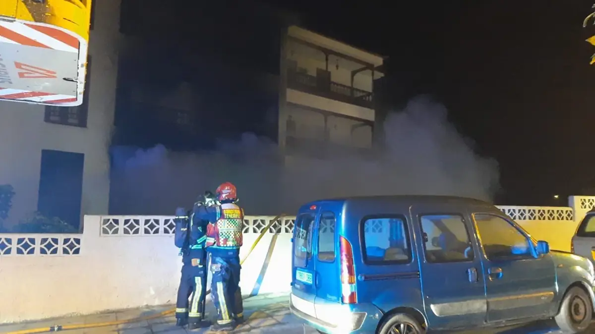 Incendio en Los Realejos