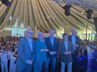 El presidente de la Diputación de Jaén, Paco Reyes, en el cuarto Encuentro anual de Profesionales de Atención Sociosanitaria de Atende, filial de la empresa Clece.