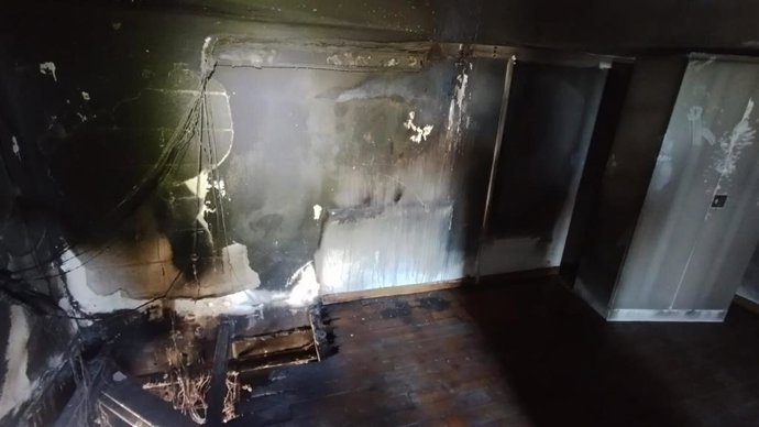 Imagen de las consecuencias del fuego