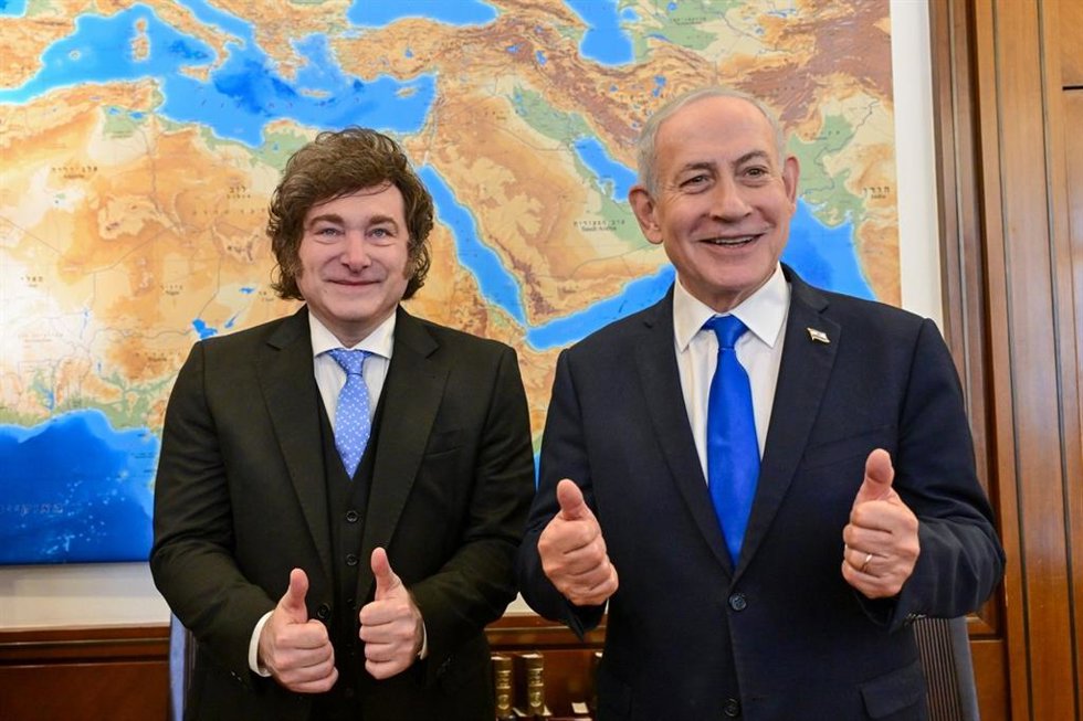 Javier Milei y Benjamin Netanyahu