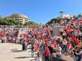 La concentración del manipulado hortofrutícola en Almería registra un "éxito" con miles de trabajadores según UGT y CCOO