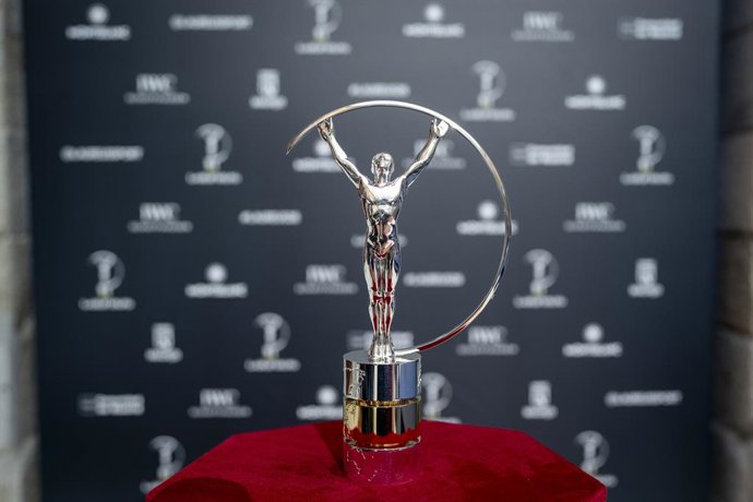 Archivo - The Laureus World Sports Awards trophy during the nominations announcement of the Laureus World Sports Awards 2026 at Real Casa de Correos on March 03, 2026, in Madrid, Spain.