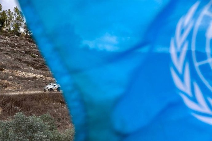 Un vehículo de la FINUL en el sur de Líbano