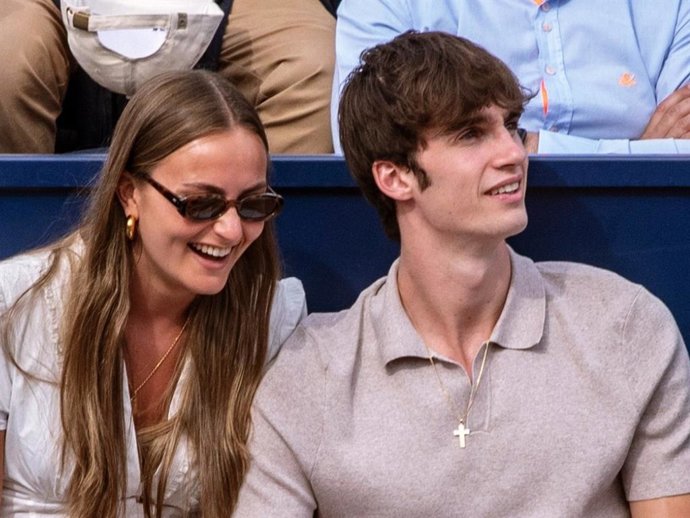 Jonanna Zott y Pablo Urdangarin en el Torneo Conde de Godó, a 18 de abril de 2026, en Barcelona (España).