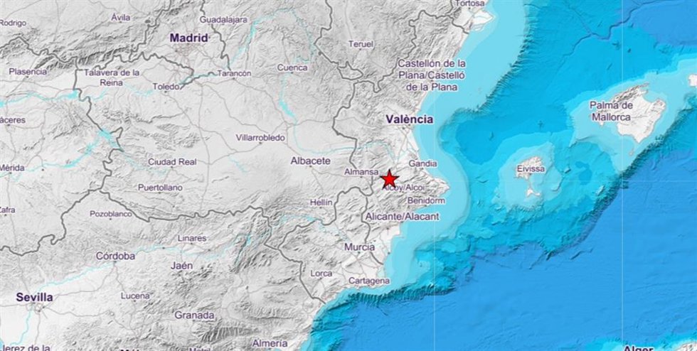 Sismo en Vallada
