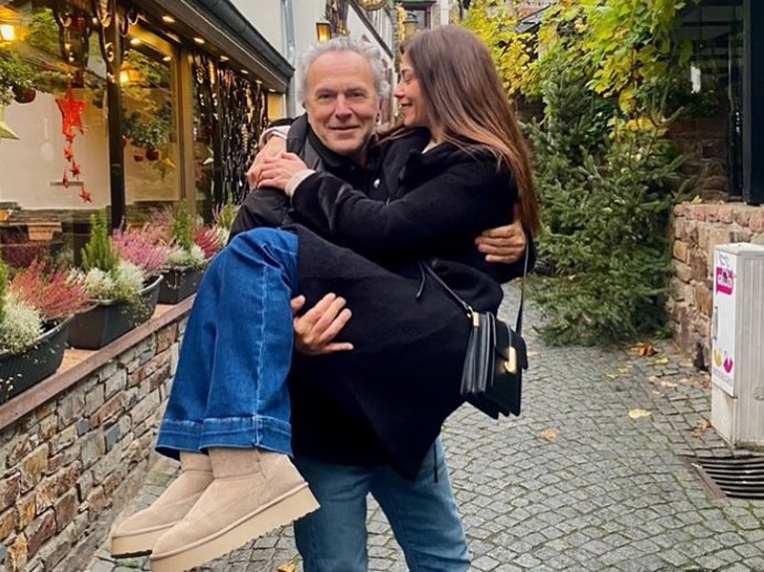 José Coronado e Irene López en una imagen compartida por la actriz en redes sociales