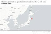 Foto: Japón.- Japón emite una alerta de tsunami tras un terremoto de magnitud 7,5 en la costa oriental