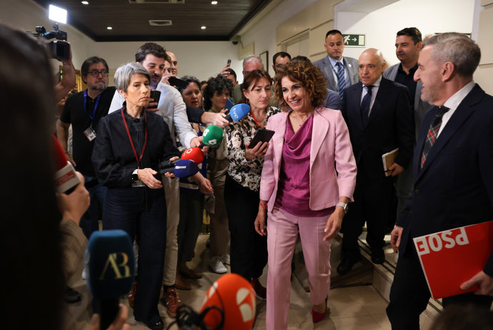 María Jesús Montero en el Senado, a 20 de abril de 2026, en Madrid (España