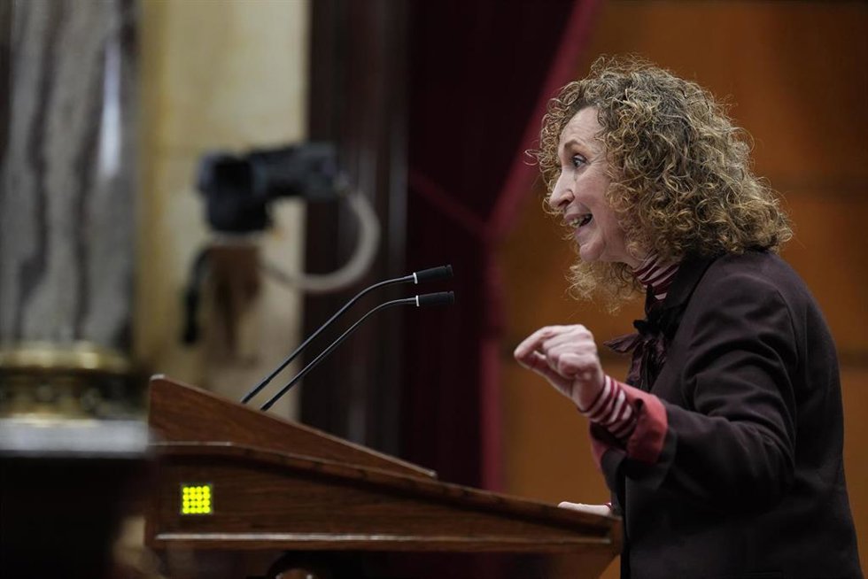 Archivo - La portavoz de Esquerra Republicana de Catalunya (ERC) en el Parlament, Ester Capella, durante una sesión de control, en el Parlament de Catalunya, a 28 de enero de 2026, en Barcelona, Catalunya (España). Dalmau, en funciones de presidente, comp