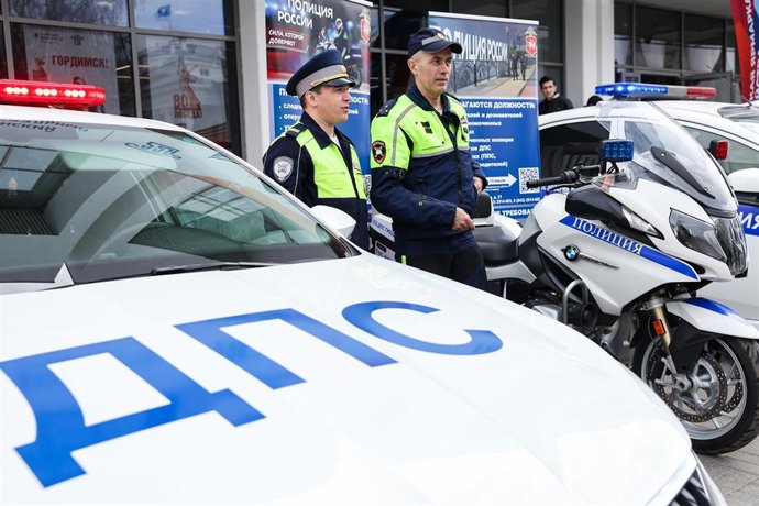 Imagen de archivo de vehículos de la Policía de Rusia.