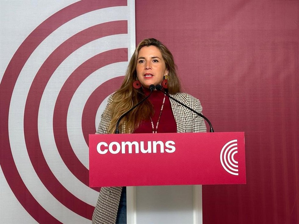 La coordinadora de los Comuns y diputada en el Congreso, Candela López