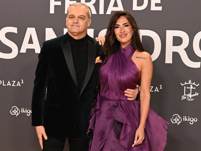 Archivo - Ramón García y Gemma Camacho durante la gala que se celebra en la plaza de toros de Las Ventas y da a conocer los carteles de la Feria de San Isidro, a 5 de febrero de 2026, en Madrid