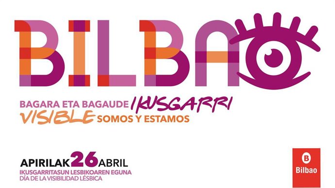 Imagen de la campaña del Ayuntamiento de Bilbao con motivo del Día de la Visibilidad Lésbica.