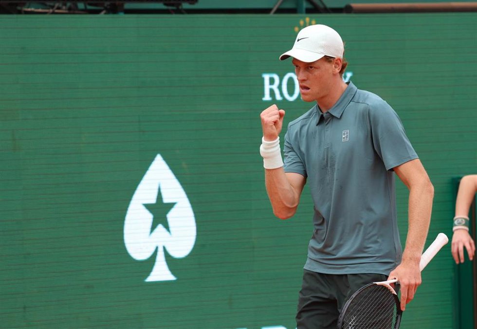El tenista italiano Jannik Sinner durante el Masters 1000 de Montecarlo