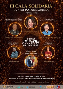Cartel de la III Gala Juntos por una Sonrisa.