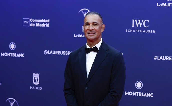 O ex-jogador de futebol holandês Ruud Gullit na cerimônia do Prêmio Laureus 2025.
