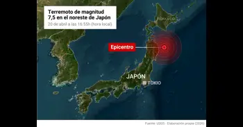 Tòquio emet una alerta de tsunami després d'un terratrèmol de magnitud 7,5 a la costa oriental