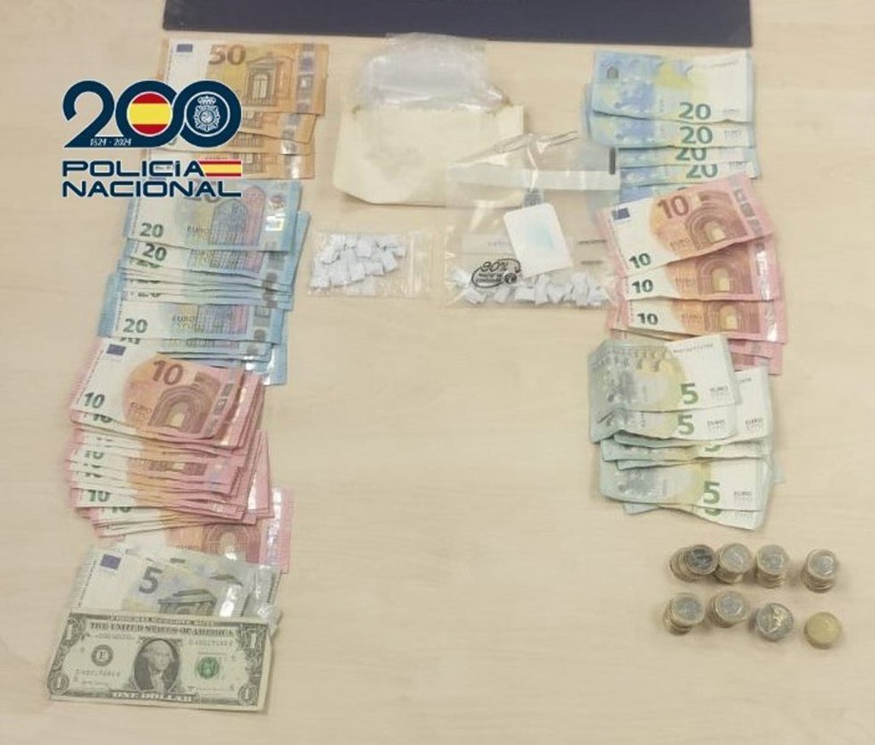 Material intervenido en la operación