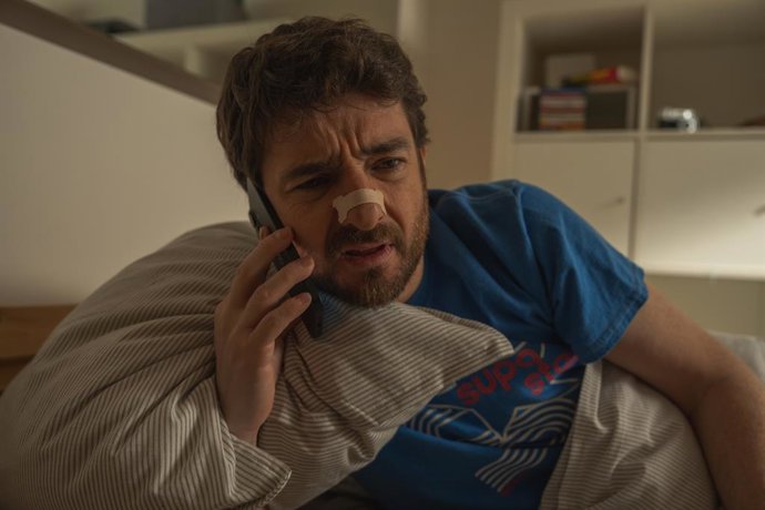 Archivo - MACHOS ALFA S04 Gorka Otxoa as Santi in episode 38 of MACHOS ALFA S04. Cr. Manuel Fiestas/Netflix  2025