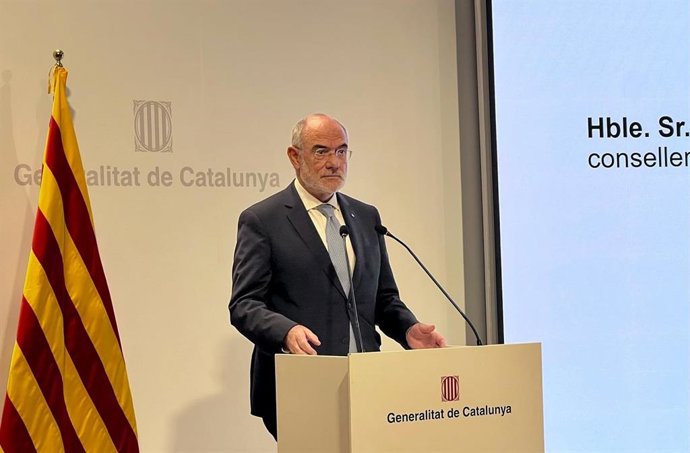 El conseller de UE y Acción Exterior de la Generalitat, Jaume Duch, en un acto en el Palau de la Generalitat sobre mejora de la regulación normativa