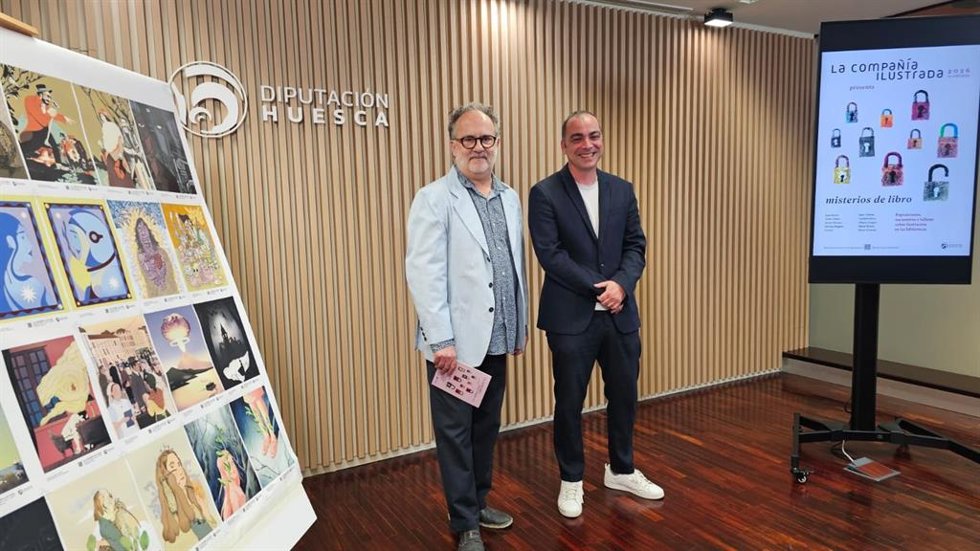 Carlos Grasa y Carlos Sampériz durante la presentación.