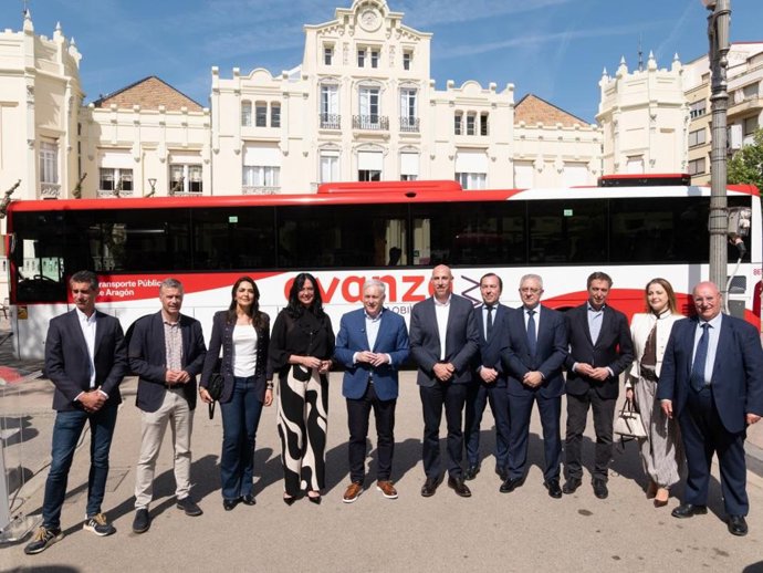 Presentación de las nuevas líneas de transporte por carretera de la provincia de Huesca.