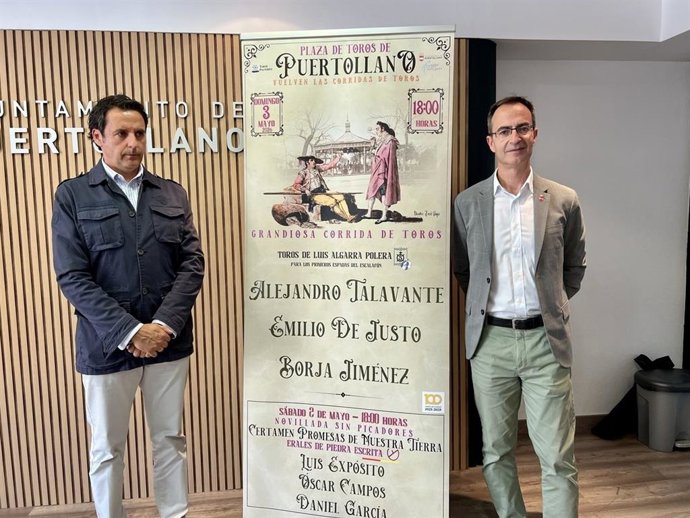 Presentación de la corrida de toros por la Feria de Puertollano.