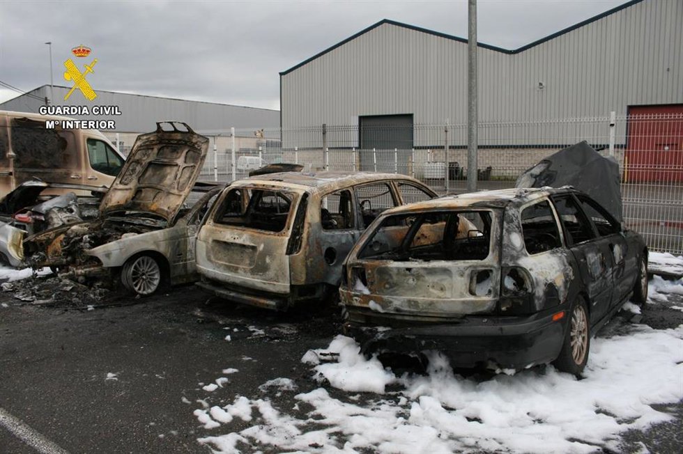 Coches incendiados