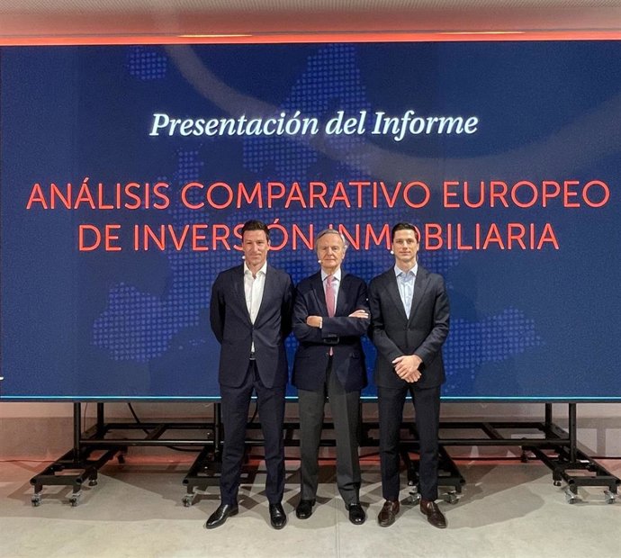 Presentación del 'Informe de competitividad del sector inmobiliario español en Europa', por la Asociación Española de Consultoras Inmobiliarias (ACI), el 20 de abril de 2026.