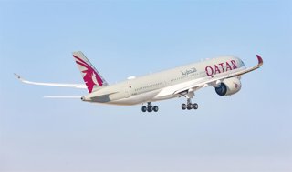 Avión de Qatar Airways