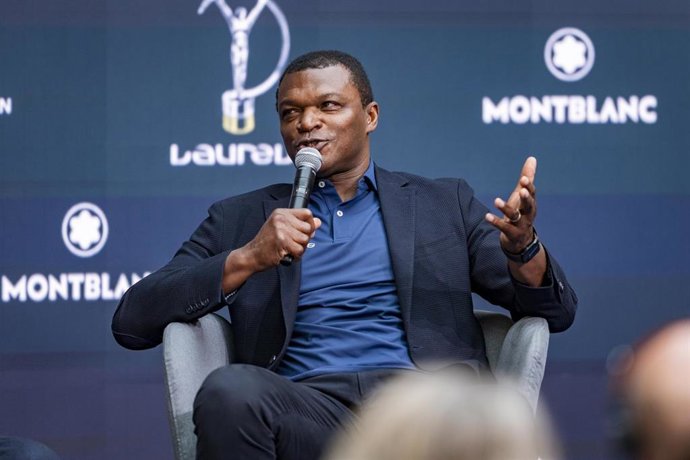 Archivo - El exfutbolista francés Marcel Desailly, en un acto de los Premios Laureus en Madrid.