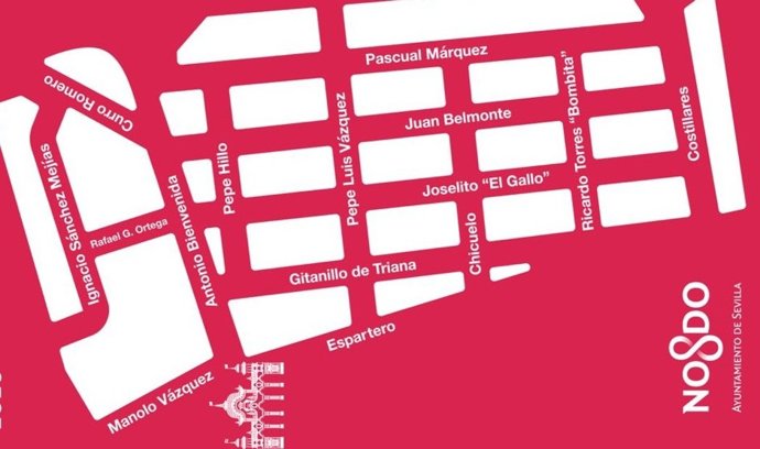 Plano del Real de la Feria de Sevilla 2026.