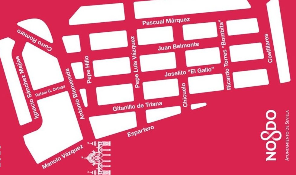 Plano del Real de la Feria de Sevilla 2026.
