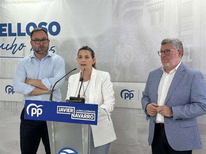 La secretaria general y portavoz parlamentaria del Partido Popular de Castilla-La Mancha, Carolina Agudo, en Tomelloso