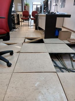 CCOO La Rioja alerta del "peligro extremo" en la Consejería de Hacienda; "Toxicidad y riesgo de caída"