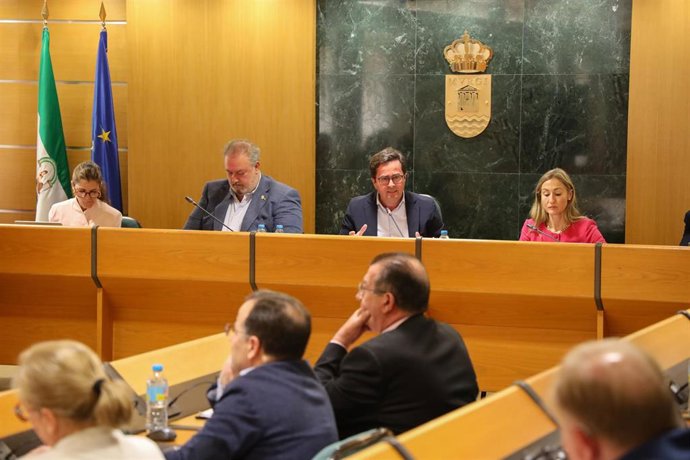 El alcalde de El Ejido, Francisco Góngora (PP), durante una sesión plenaria.