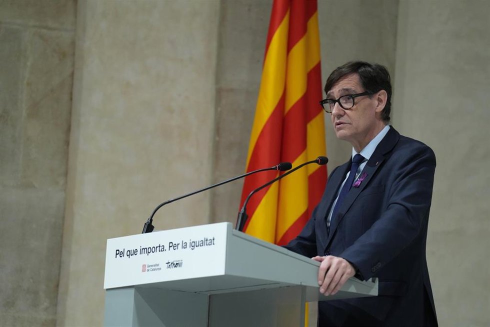 Archivo - El presidente de la Generalitat, Salvador Illa, en una imagen de archivo