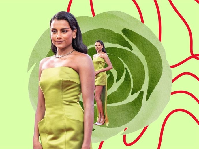 Simone Ashley en el estreno de 'El diablo viste de Prada' en Nueva York.