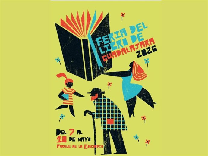 Cartel de la Feria del Libro 2026 de Guadalajara.