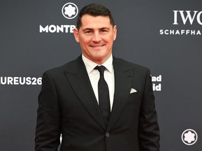 Iker Casillas durante la gala de entrega de los Laureus World Sports Awards 2026 que se han celebrado este lunes 20 de abril en la Galería de Cristal del Palacio de Cibeles