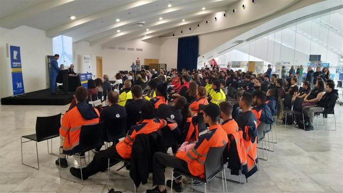Segunda jornada anual de orientación laboral dirigida a los participantes en el programa 'Joven Ocúpate' celebrada en Oviedo.