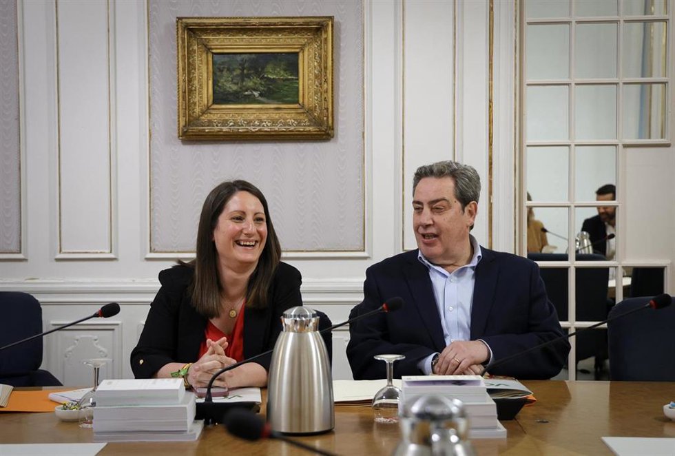 El síndic de Vox en Les Corts, José Mª Llanos, en la junta de síndics de este martes