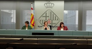 Clari, Gil i Fuertes en la roda de premsa aquest dimarts